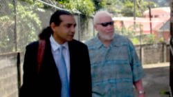 Lawyer Ronald "Ronnie" Marks, left, and his client, Hugh Ragguette, after Thursday's sentencing.